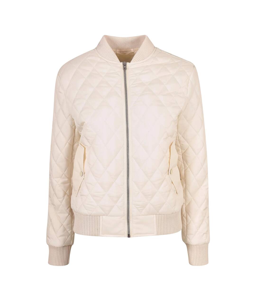 Doudoune Motif/style Losange Femme Sable Blanc Urban Classics-1