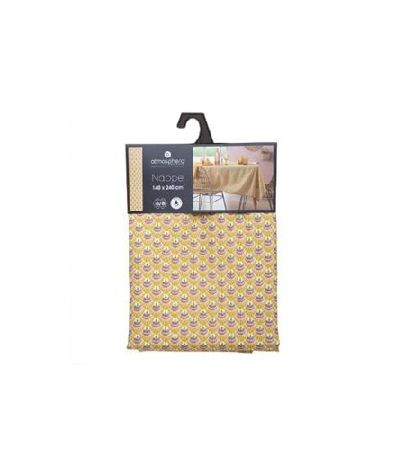 Nappe Antitache à Motifs Gloria 140x240cm Ocre