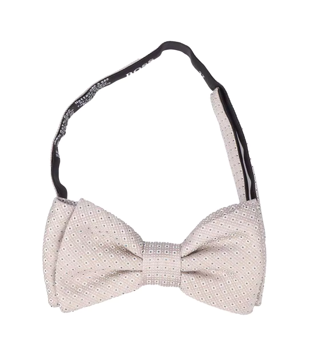 Mens Classic Bow Tie One Size Beige Hugo Boss-1