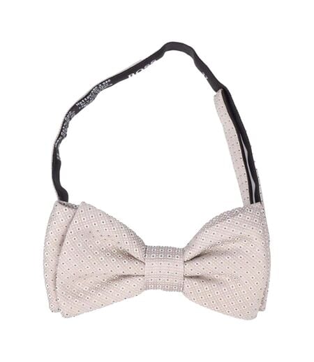 Mens Classic Bow Tie One Size Beige Hugo Boss
