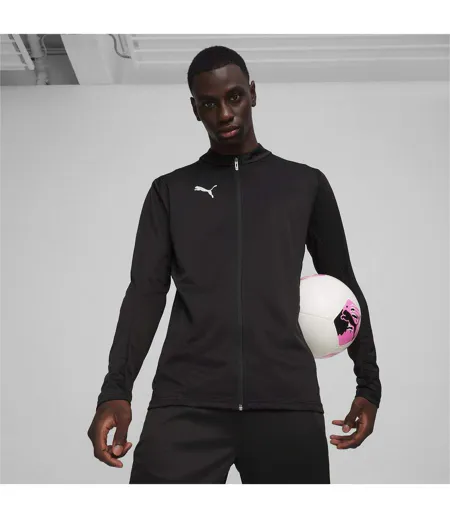 Mens Teamgoal Jacket Black Silver Puma