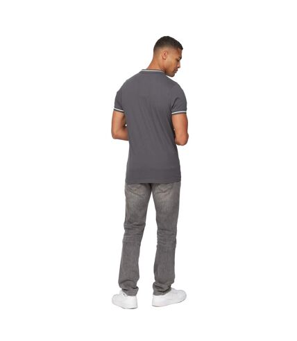 Polo tata homme gris foncé Crosshatch