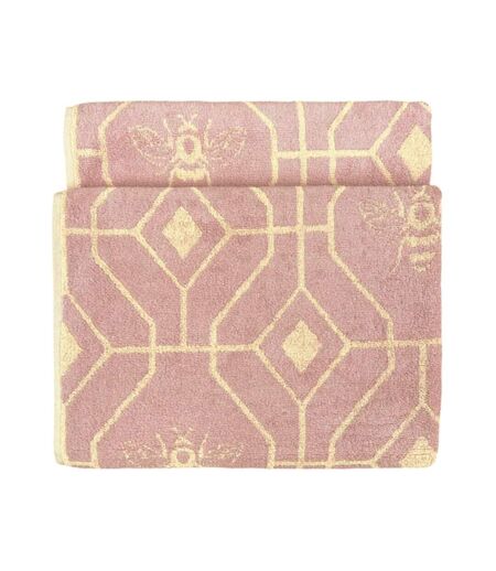Furn Bee Deco Geometric Jacquard Bath Towel (Blush) (One Size) - UTRV2751