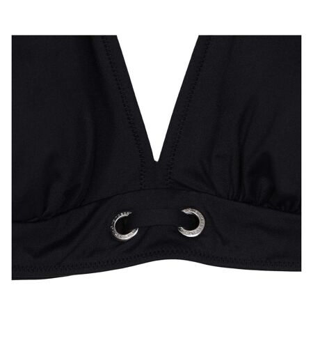 Haut de maillot de bain noir femme grain de sable milly