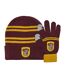 Ensemble Bonnet Et Gants Gryffindor Enfant Bordeaux Jaune Harry Potter-2