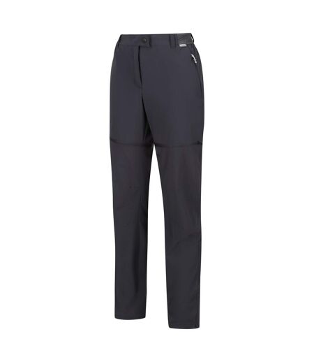 Womens/ladies mountain zip-off trousers seal grey Regatta