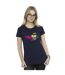 Disney - T-shirt BIG HERO BAYMAX FRED FIRED UP - Femme (Bleu marine) - UTBI13406-2