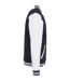 Mens Basic Varsity Jacket Navy White Build Your Brand-3
