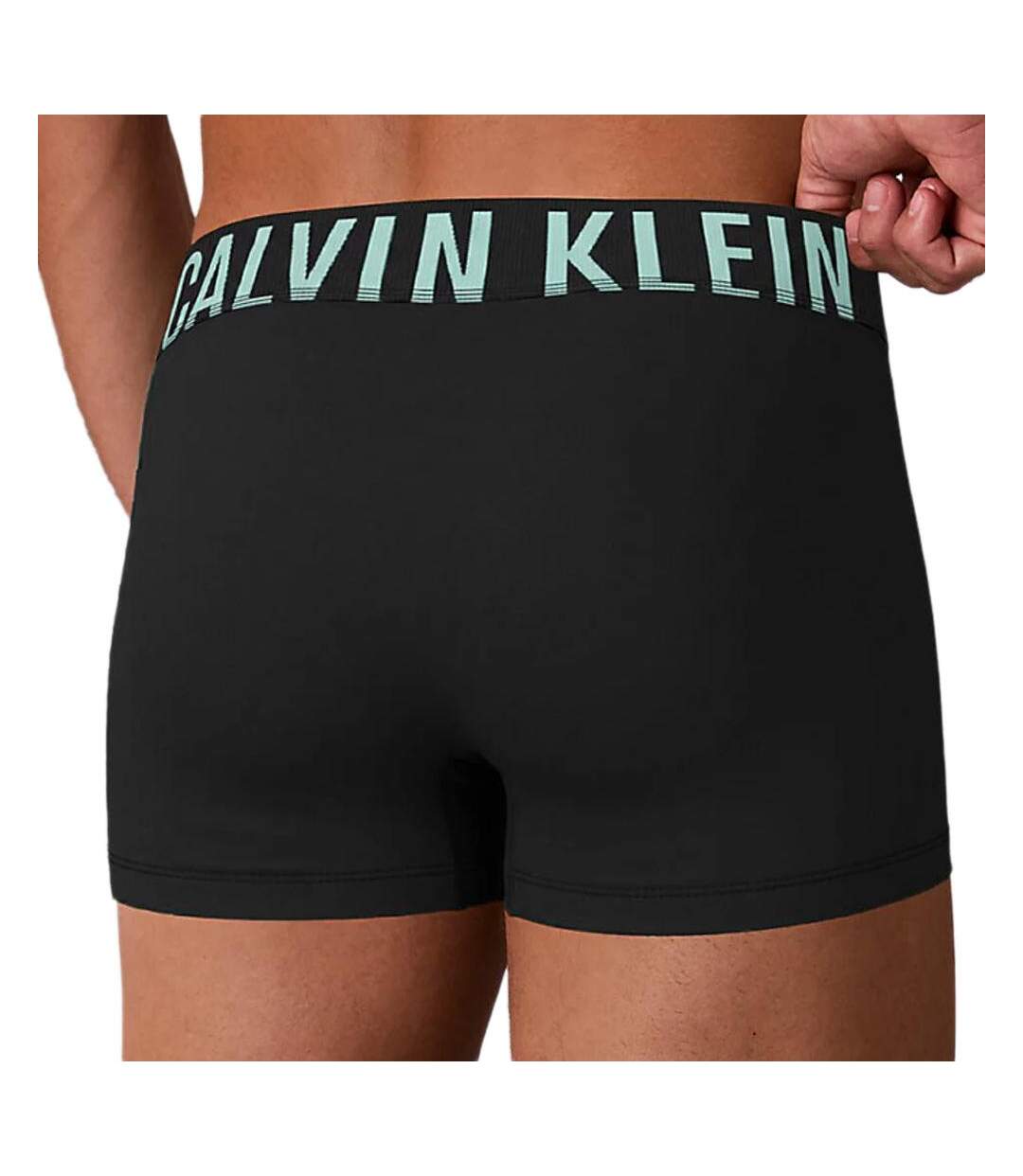 X3 boxers noir/bleu homme calvin klein jeans trunk 3-3