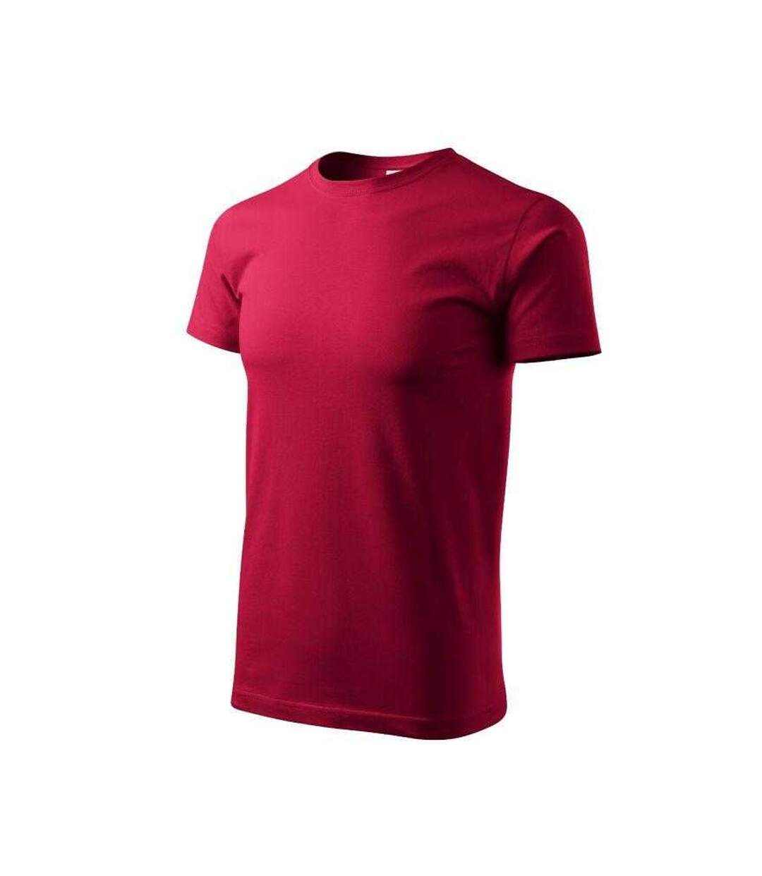 Mens Heavy New T-shirt Red Malfini-3