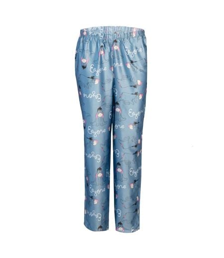 Ensemble De Pyjama Long Motif Bourriquet Femme Bleu Winnie The Pooh
