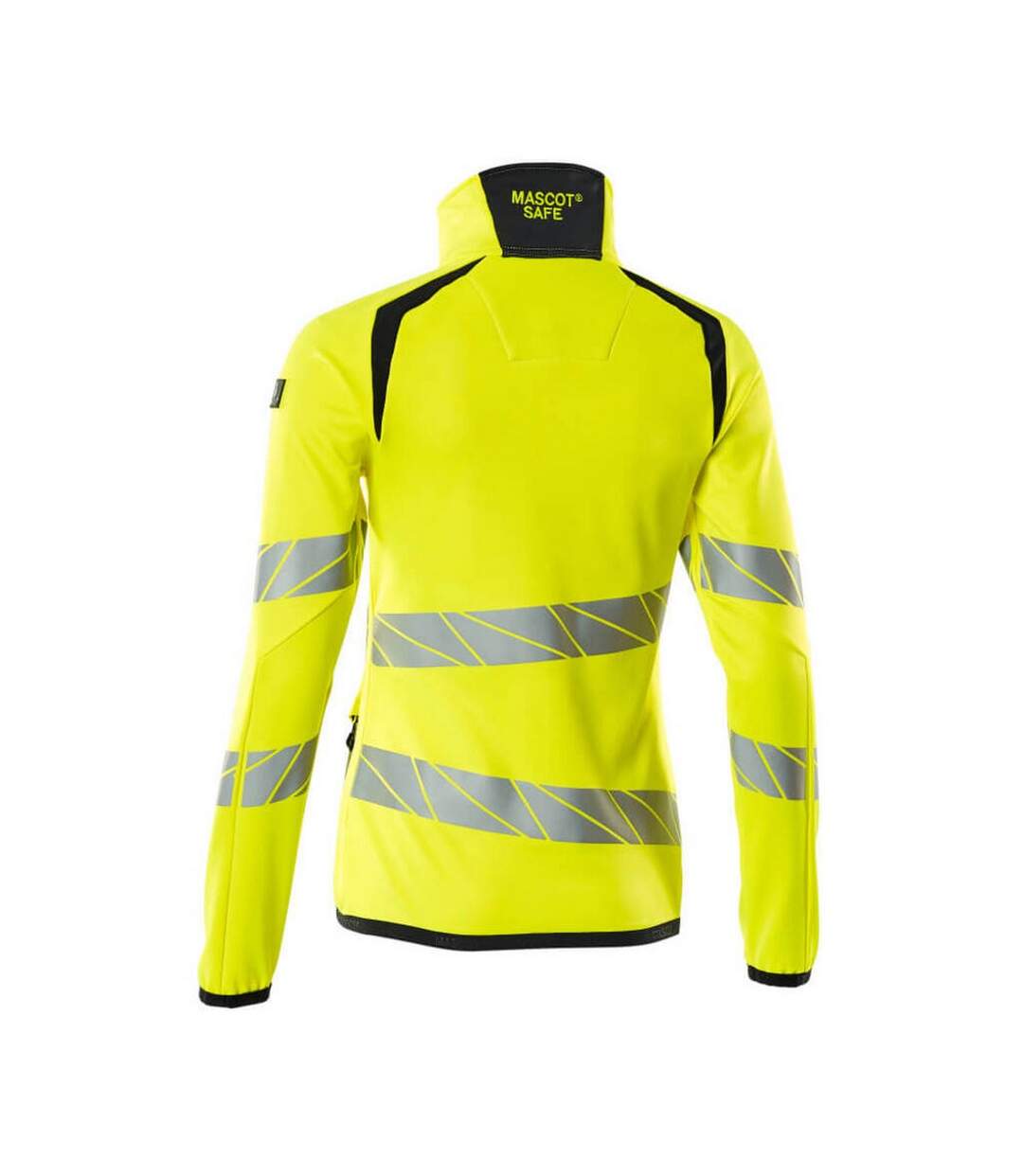 Veste Polaire Accelerate Safe Femme Jaune Fluo Bleu Marine Foncé Mascot-2
