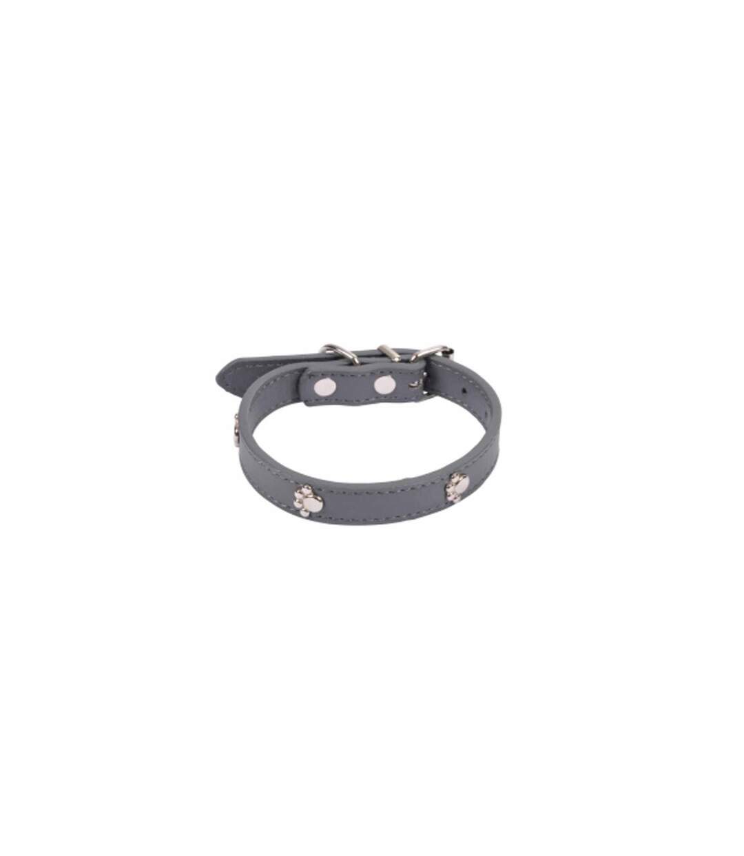 Collier Fantaisie pour Chien Pattes 35cm Anthracite-2