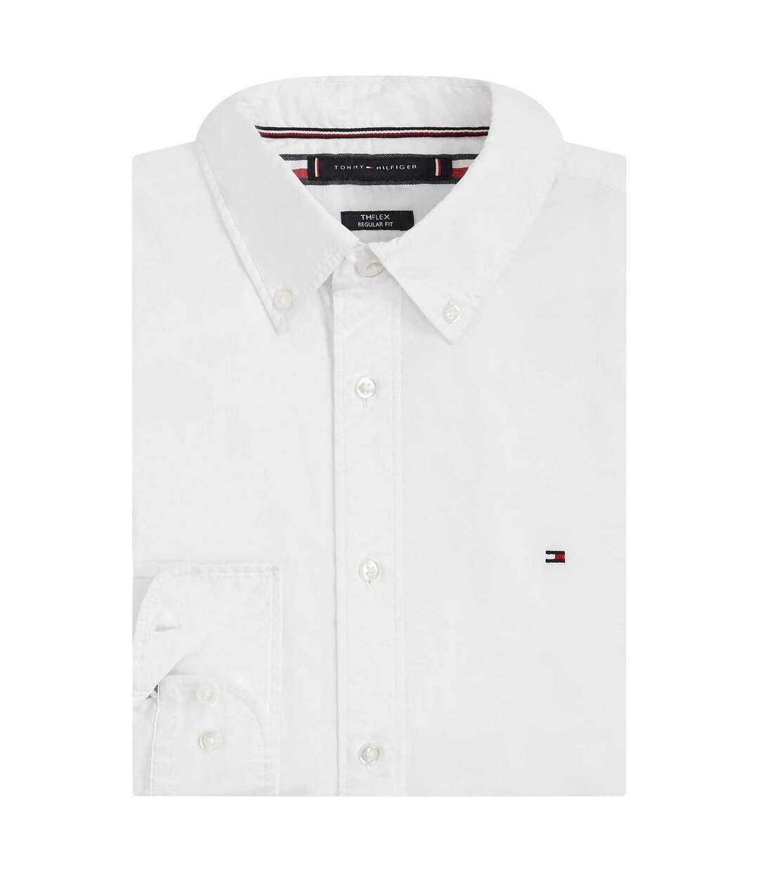 Chemise Manches Longues Core Flex Homme Blanc Tommy Hilfiger-3