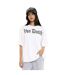 T-shirt femme oversize col rond print glitter devant et dos Vaness Vondutch-1