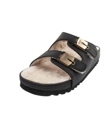 Chaussons Kim Femme Beige Noir Scholl