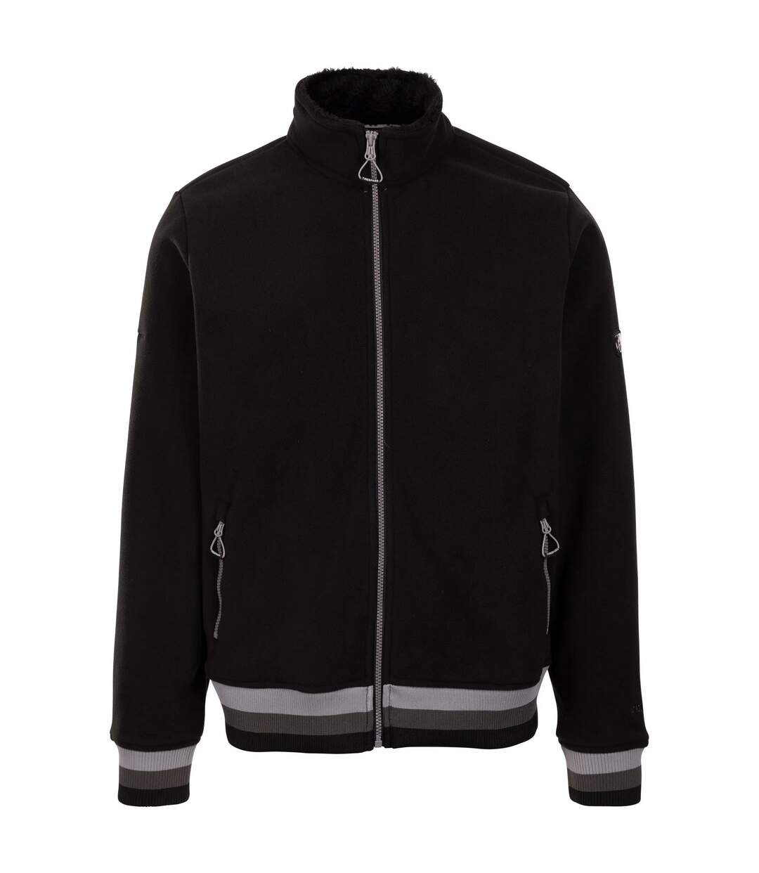 Mens elford at300 fleece top black Trespass-1