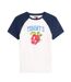 Womens/ladies Fruit Slim T-shirt Antique White Tommy Jeans-2