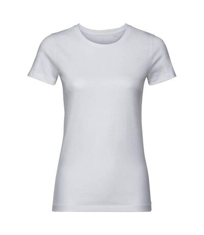 Russell Womens/Ladies Authentic Natural T-Shirt (White)
