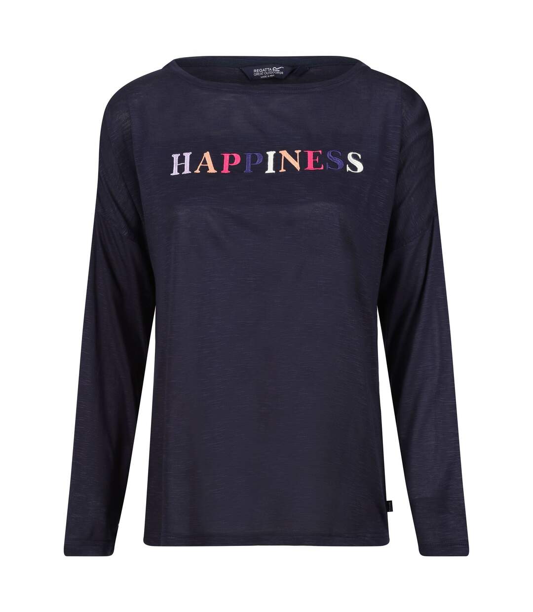 Womens/ladies carlene happiness long-sleeved t-shirt navy Regatta