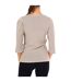 Women's long-sleeved cross-neck sweater APUL01-A651