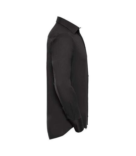 Collection Chemise À Manches Longues Homme Noir Russell
