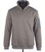 CHALLENGER PRODIGE3 — Sweat molleton col camionneur taupe chiné : chaleur et style technique-3
