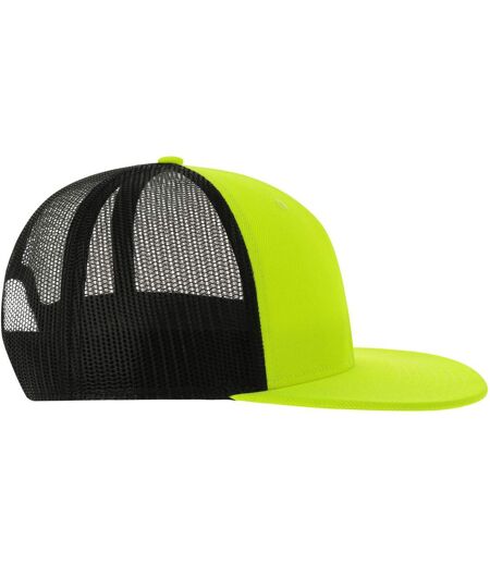 Atlantis Unisex Adult Mesh 6 Panel Trucker Cap (Yellow/Black) - UTAB624