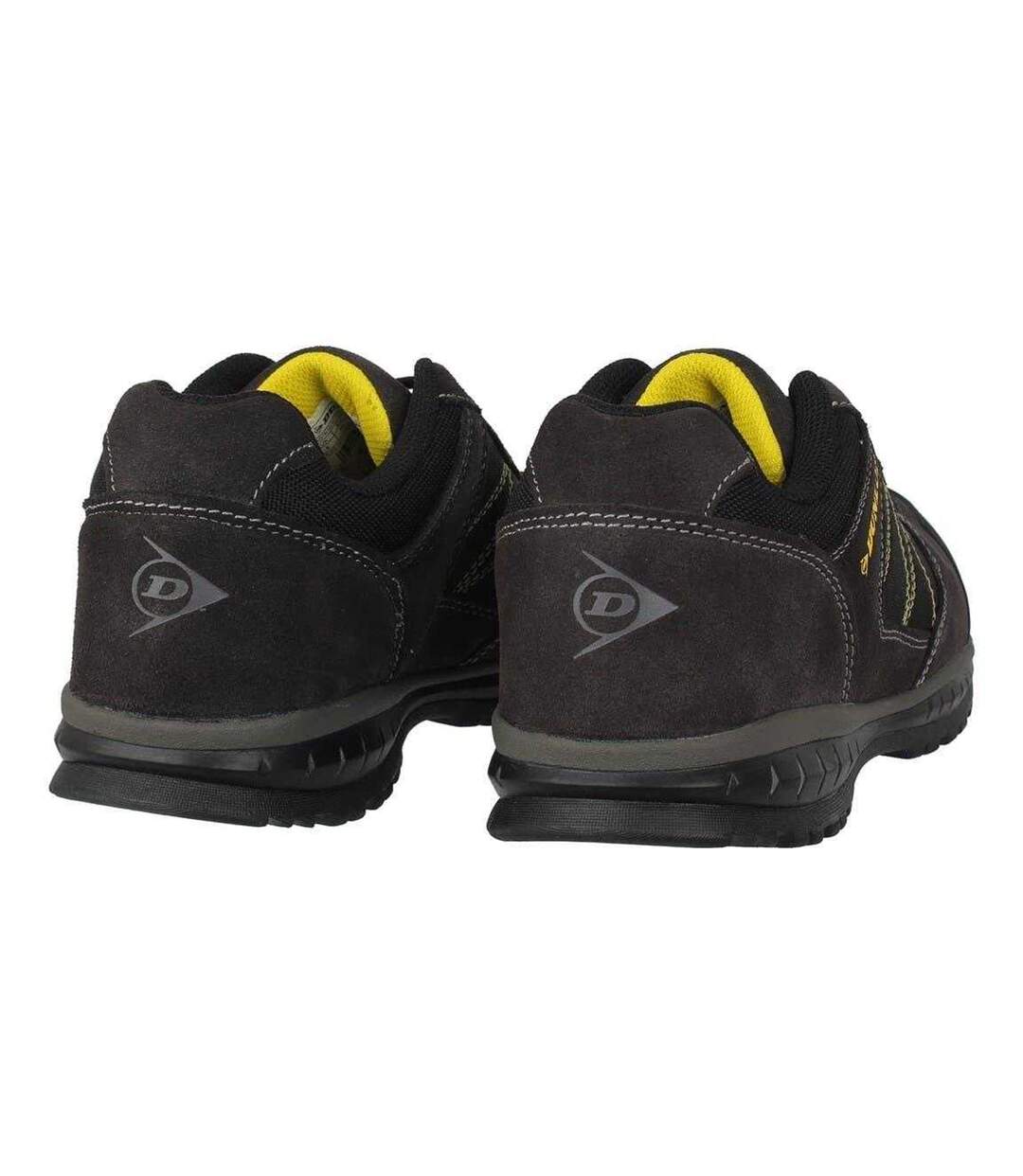 Mens Austin Leather Steel Toe Cap Safety Boots Charcoal Yellow Dunlop-2