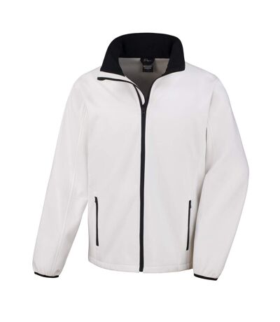 Veste Softshell Homme Blanc Noir Result Core