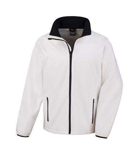 Veste Softshell Homme Blanc Noir Result Core