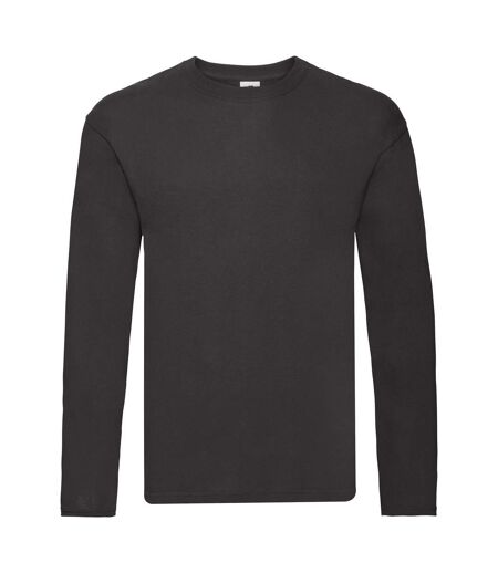 Fruit Of The Loom Mens Original Long Sleeve T-Shirt (Black) - UTPC3035