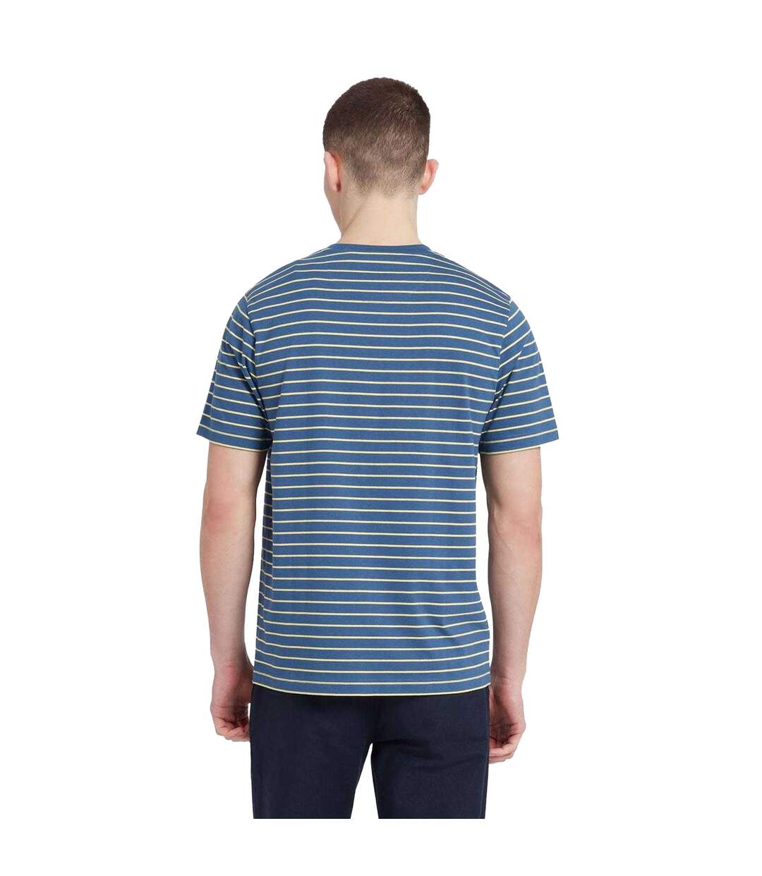 T-shirt Motif À Rayures Oakland Homme Gris Farah-3