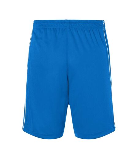 Short Basic Homme Bleu Roi Blanc James And Nicholson