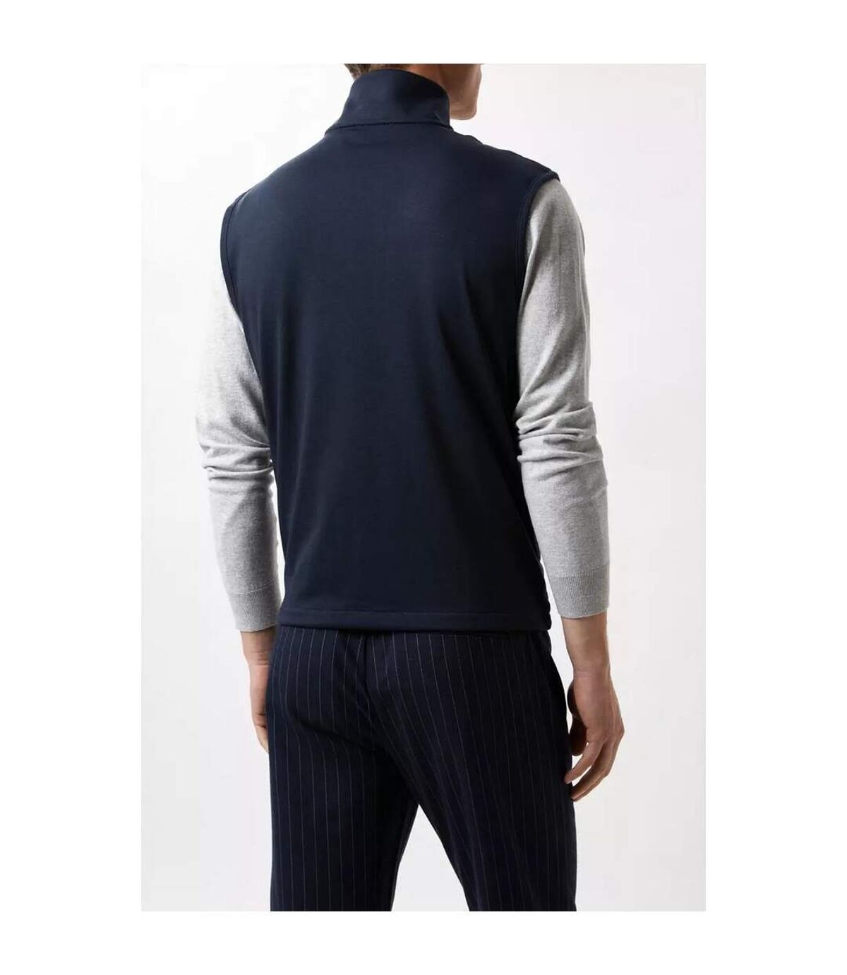 Burton Mens Quilted Funnel Neck Vest (Navy)