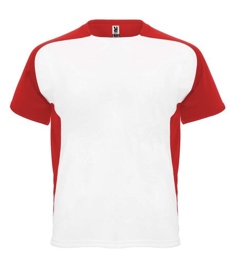 T-shirt Bugatti Adulte Blanc Rouge Roly Sport