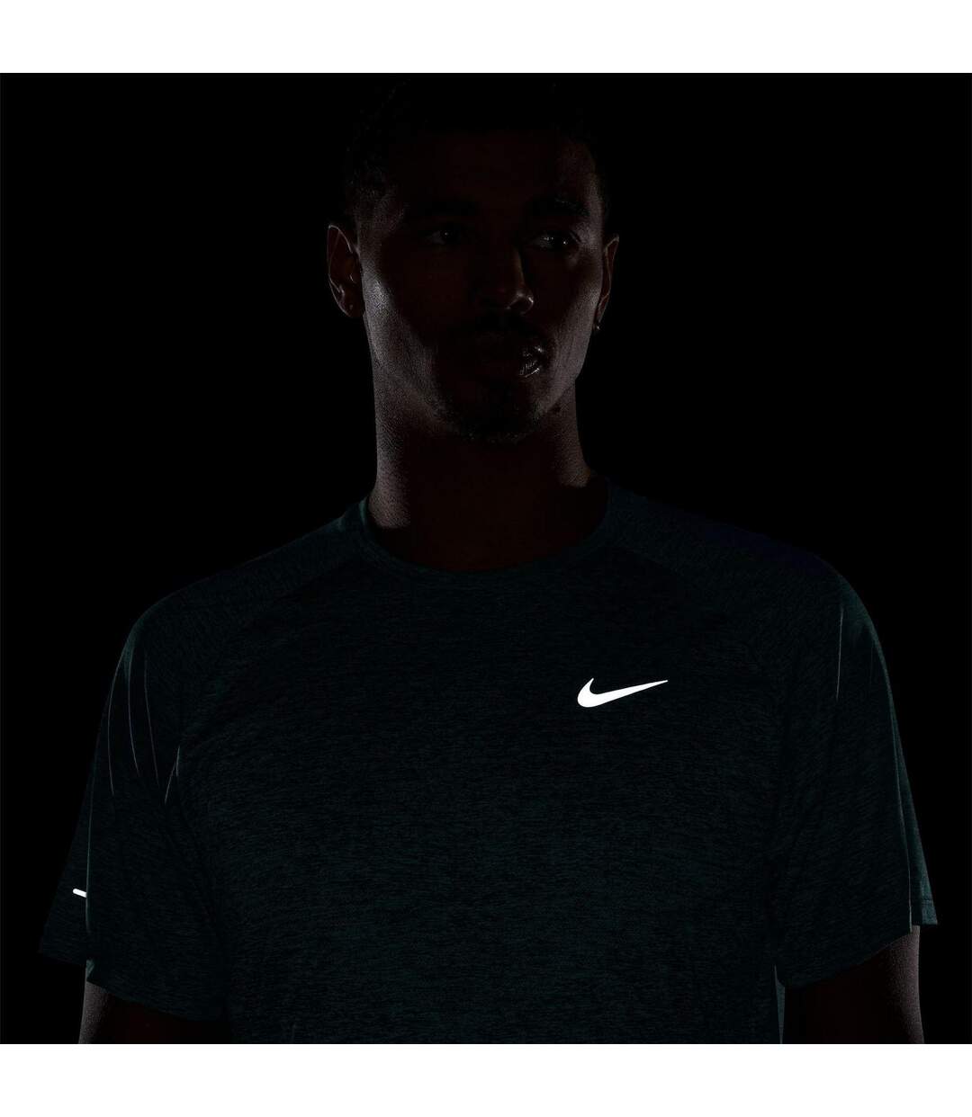 Haut Course À Pied Motif/style Foulée Homme Gris Ardoise Nike-4
