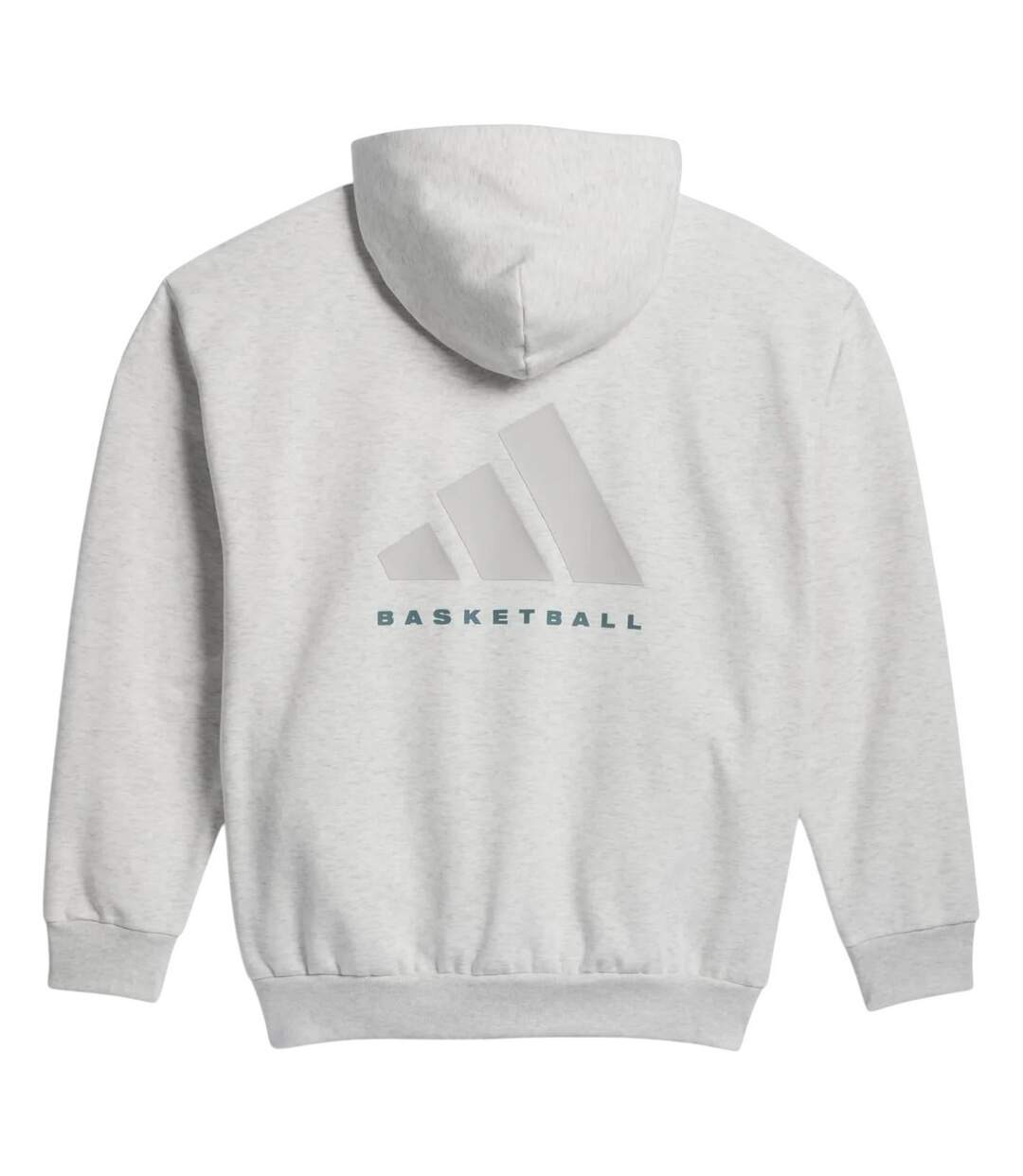 Sweat À Capuche Motif/style Imprimé Au Dos Adulte Gris Chiné Adidas-3
