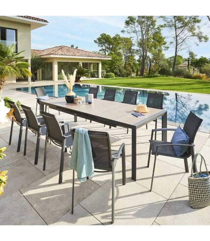 Table de jardin extensible Evasion en aluminium