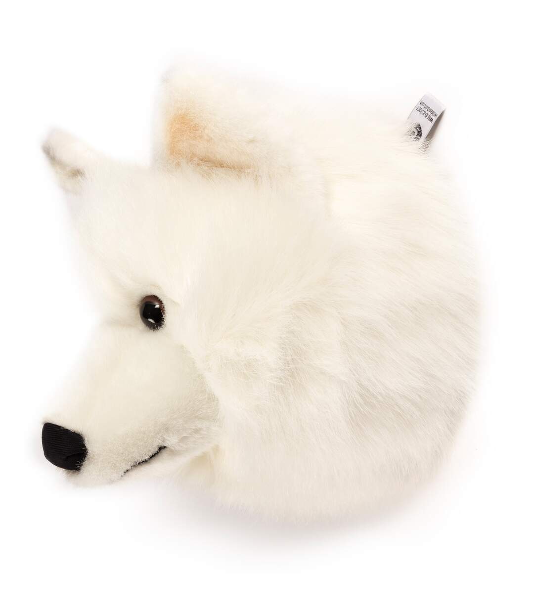 Peluche trophée mural Polaire Loup blanc Lucy-2