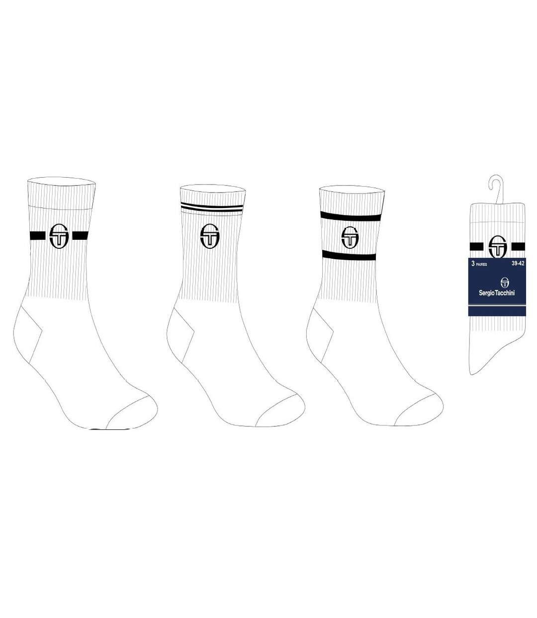 Chaussettes SERGIO TACCHINI Pack de 12 Paires 1645-5