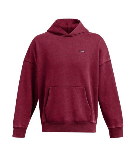 Sweat À Capuche Manches Tombantes Homme Rouge Under Armour