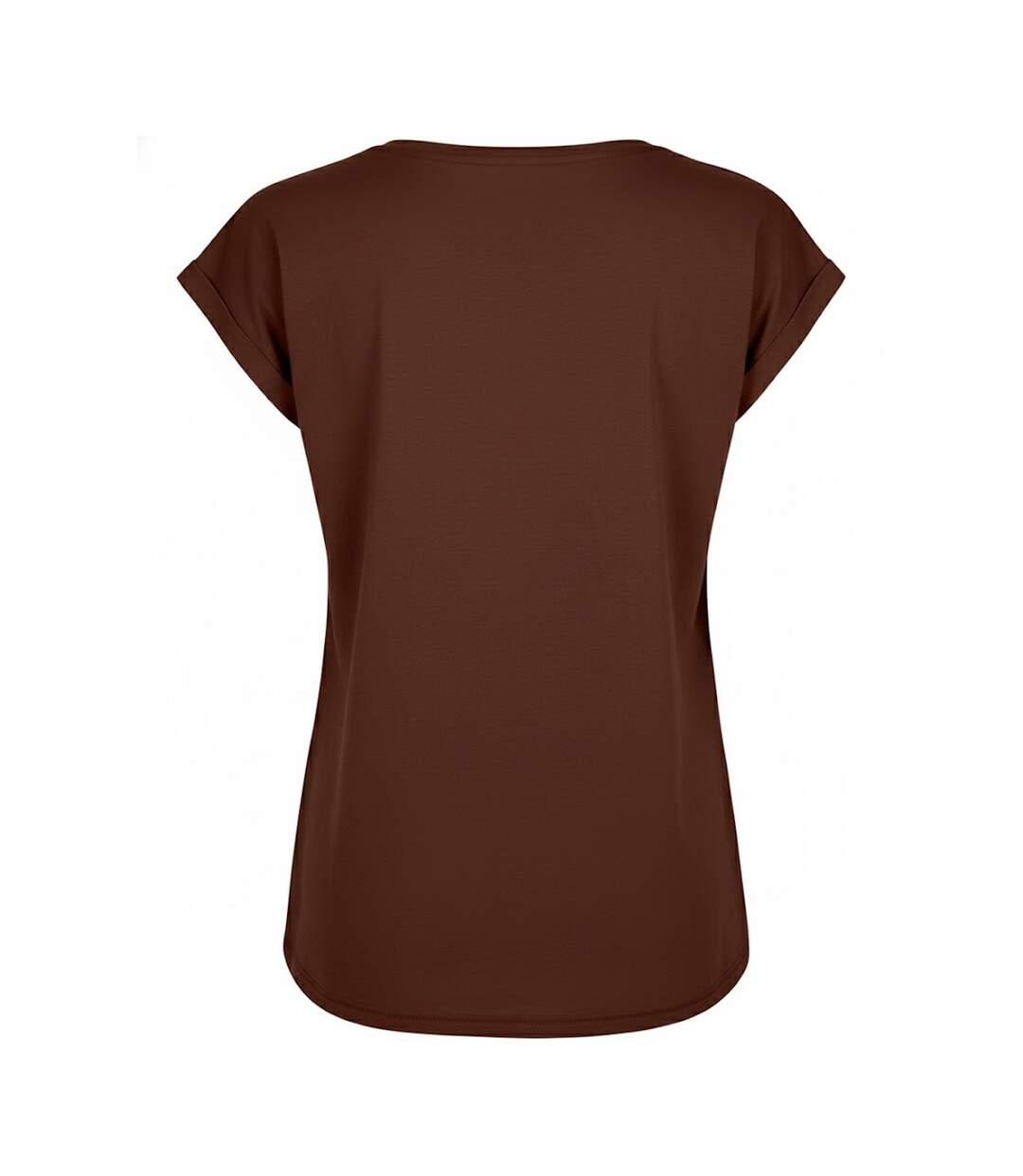 T-shirt Femme Marron Foncé Build Your Brand-2