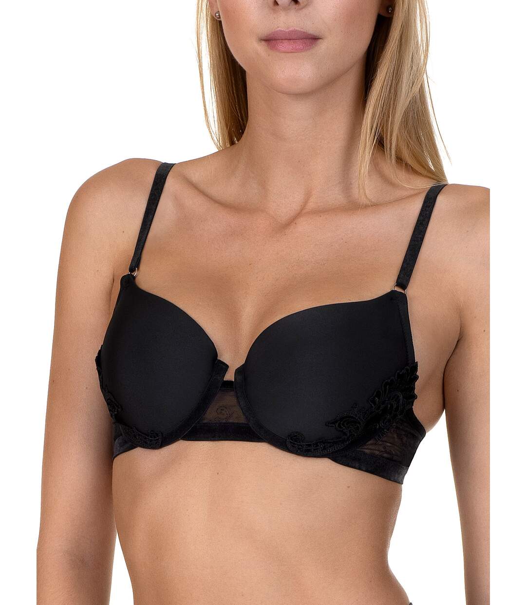 Soutien-gorge préformé Royal Wish Lisca noir - bonnets B à E