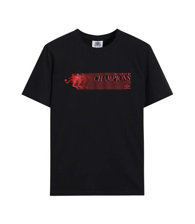 Mens Champions T-shirt Black Umbro