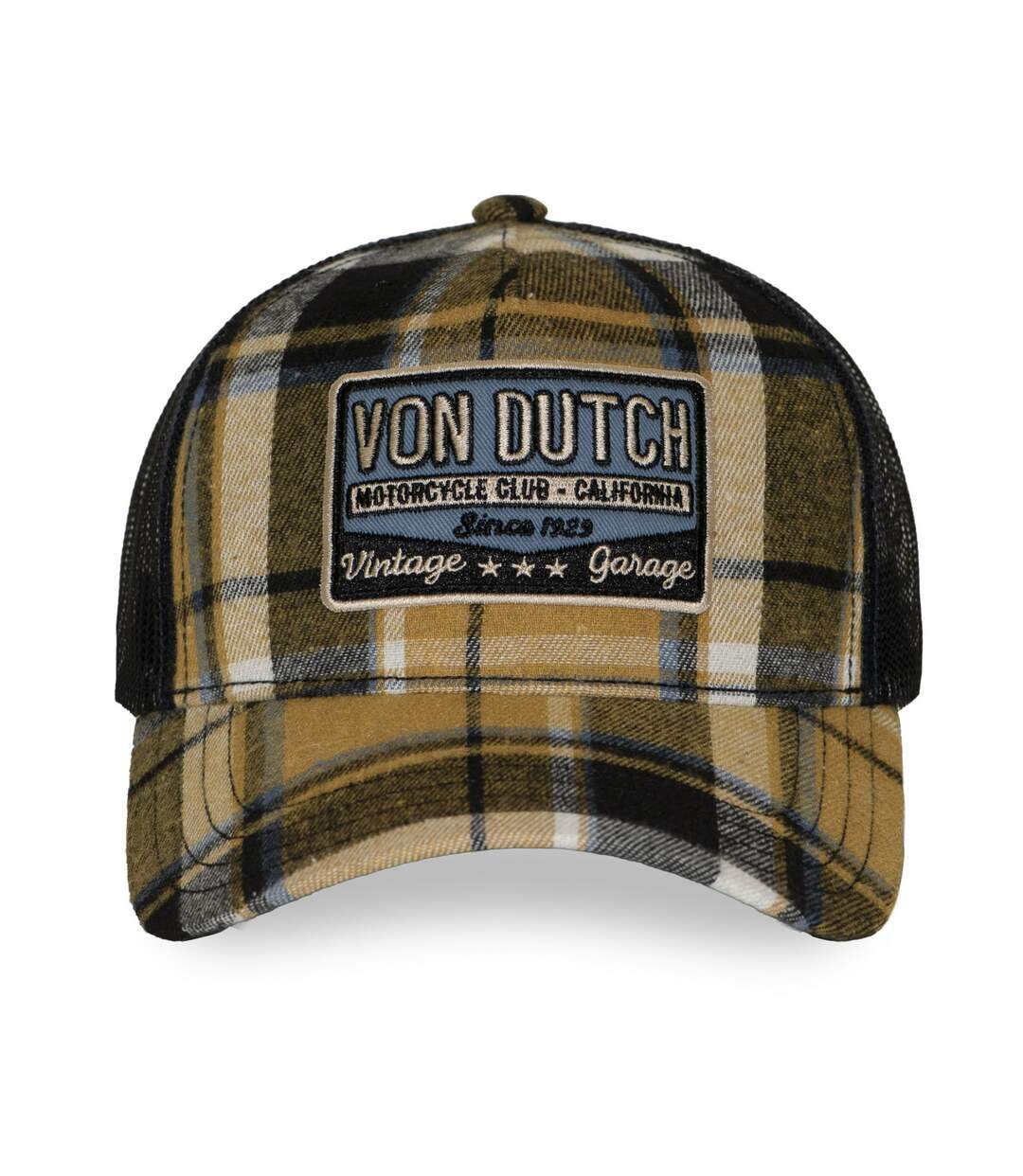Casquette baseball  à carreaux avec filet et patch Carrreaux11 Vondutch-2