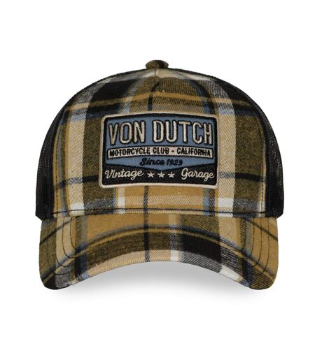 Casquette baseball  à carreaux avec filet et patch Carrreaux11 Vondutch