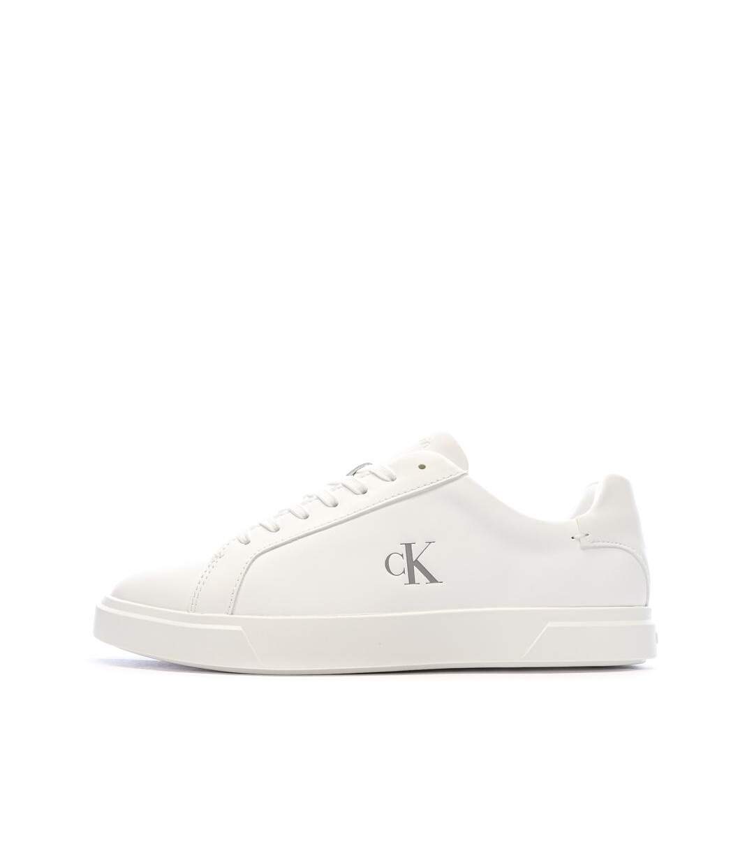 Baskets blanches femme calvin klein jeans low pro cups-1