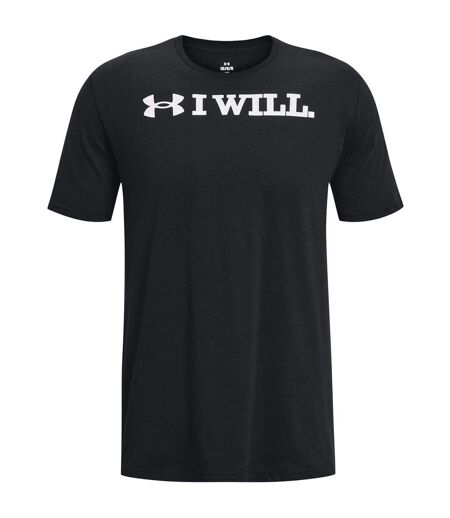 Mens I Will T-shirt Black Under Armour