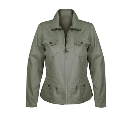 Veste Saharienne Femme Mayflower Manga1 Kaki